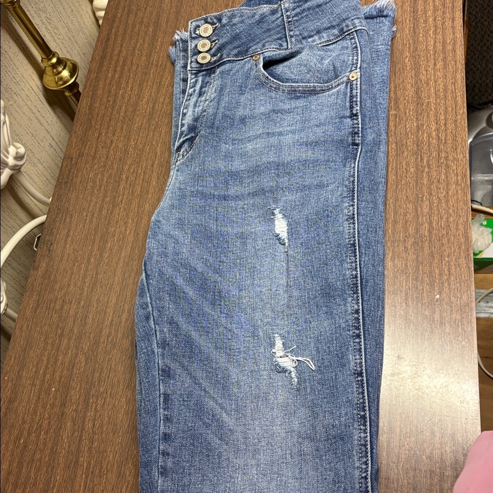 KanCan Miranda Distressed Ultra High Flare sz 28 - Picture 12 of 16